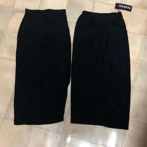 2 brand new black skirts